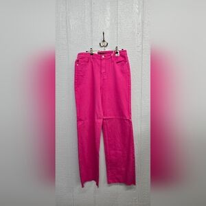 New 13/31 Judy Blue Vibrant Pink Women's Jeans